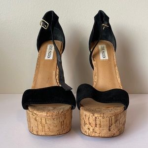 Steve Madden cork platforms sandals